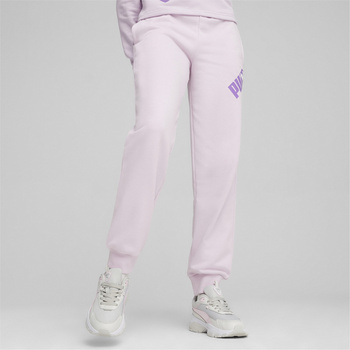 Spodnie dresowe damskie Puma POWER TR fioletowe 67789560
