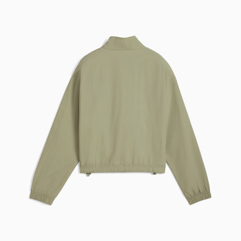 Kurtka damska Puma HER RELAXED WOVEN HZ CREW zielona 68815382