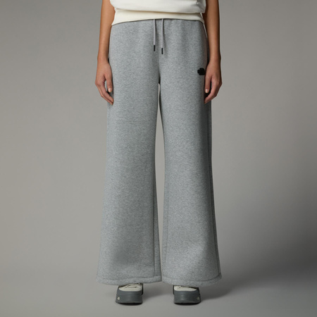 Spodnie dresowe damskie The North Face WIDE LEG szare NF0A8C25EC4