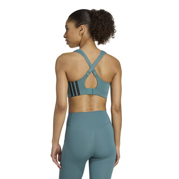 Stanik sportowy damski adidas TLRD turkusowy JX8844