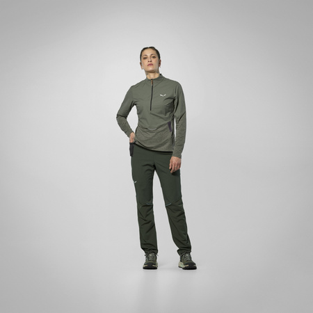 Longsleeve damski Salewa PEDROC DRY WIND zielony 00-0000029173_5A50