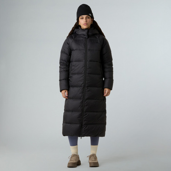 Parka puchowa z kapturem damska The North Face HYDRENALITE CITY LONG DOWN czarna NF0A8D3NJK3