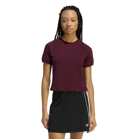Koszulka damska adidas LACE CALI bordowa KC6453