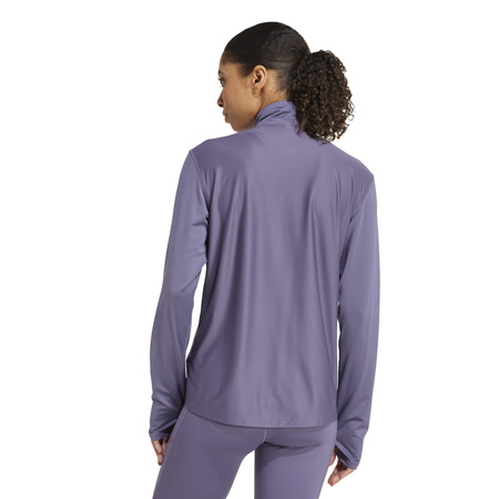 Longsleeve do biegania damski adidas OWN THE RUN fioletowy JX2256