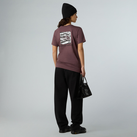 Koszulka damska The North Face BOX NSE EDGE OF LIGHT INFILL RELAXED fioletowa NF0A8E3JES9