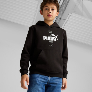 Bluza z kapturem chłopięca Puma POWER GRAPHIC FL czarna 68185901