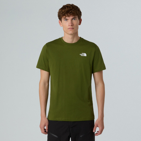 Koszulka męska The North Face S/S REDBOX zielona NF0A87NPDIW