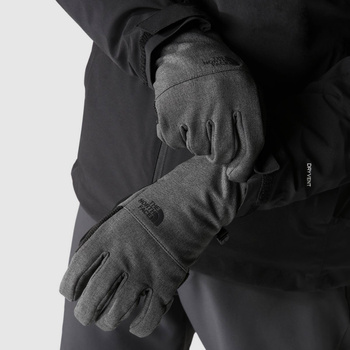 Rękawiczki zimowe męskie The North Face APEX ETIP szare NF0A7RHEDYZ