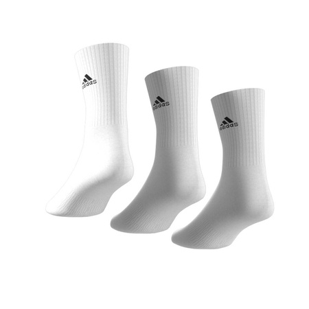 Skarpety unisex adidas CUSHIONED CREW 3-PACK białe HT3446