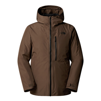 Kurtka wodoodporna męska The North Face NORTH TABLE DOWN TRICLIMATE brązowa NF0A84IG5EX