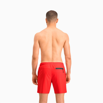 Kąpielówki męskie Puma SWIM MEDIUM LENGTH czerwone 90766002