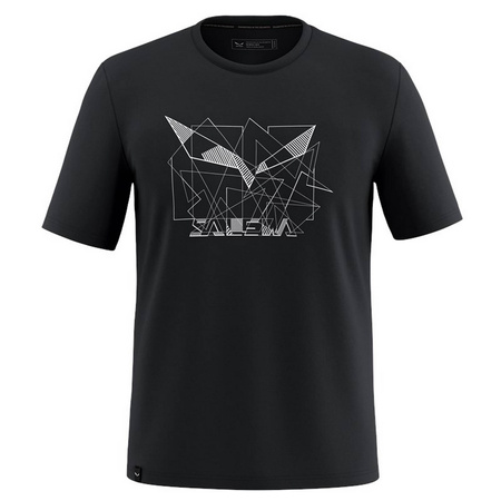 Koszulka męska Salewa EAGLE GEOMETRIC czarna 00-0000029100_0910