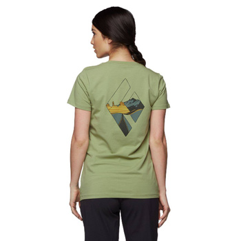 Koszulka damska Black Diamond DESERT TO MOUNTAIN zielona AP7302363052