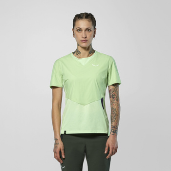 Koszulka trekkingowa damska Salewa PEDROC DRY WIND zielona 00-0000029175_5A90