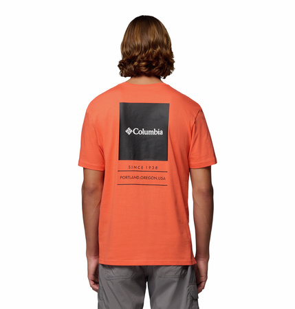 Koszulka męska Columbia BARTON SPRINGS pomarańczowa 2058331859