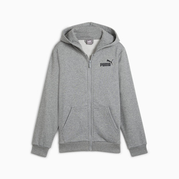 Bluza z kapturem chłopięca Puma POWER GRAPHIC FZ FL szara 68185503