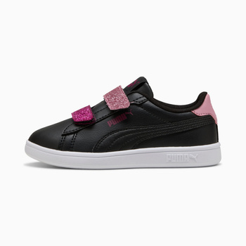 Buty sportowe dziewczęce Puma SMASH 3.0 L GLITTER VELCRO V PS czarne 39560907