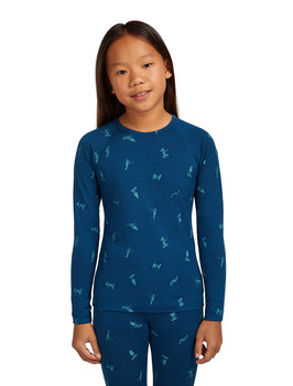 Longsleeve termiczny dziecięcy Icebreaker 200 OASIS niebieski IB0A57DU0H8