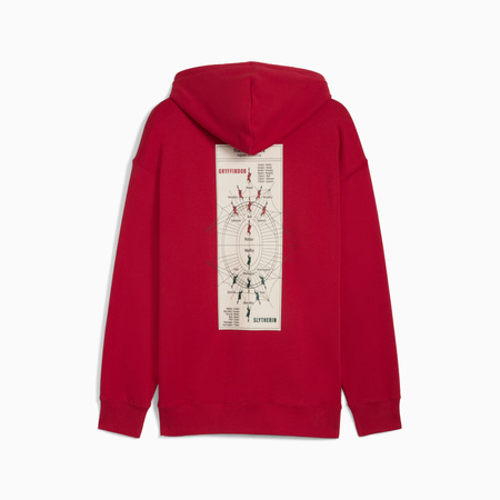 Bluza z kapturem męska Puma X HARRY POTTER RELAXED GRAPHIC bordowa 63009313