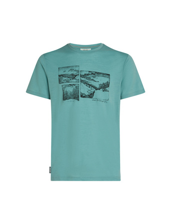 Koszulka męska Icebreaker 150 TECH LITE niebieska IB0A57C2451