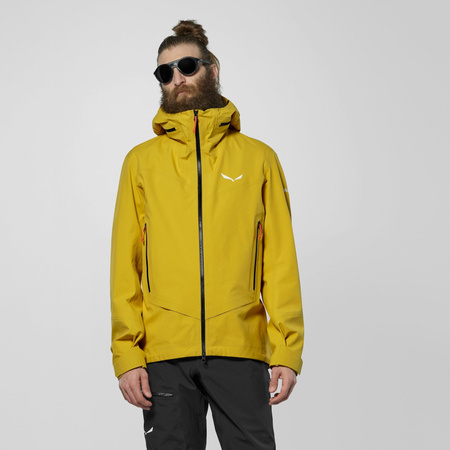 Kurtka wodoodporna męska Salewa ORTLES żółta 00-0000029180_2190