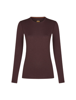 Longsleeve termiczny damski Icebreaker 200 OASIS bordowy IB1043750GW