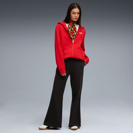 Spodnie dresowe damskie Puma HER COMFORT HW STRAIGHT FL czarne 63301001