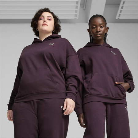 Bluza z kapturem damska Puma BETTER ESSENTIALS FL fioletowa 67680444