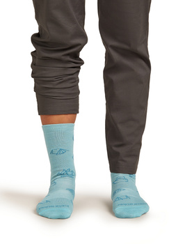 Skarpety damskie Icebreaker LIFESTYLE ULTRALIGHT CREW niebieskie IB0A574D0IX