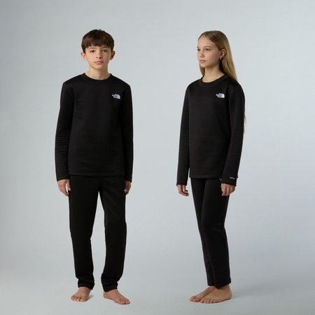 Komplet termiczny dziecięcy The North Face DOTKNIT THERMAL czarny NF0A88VCJK3