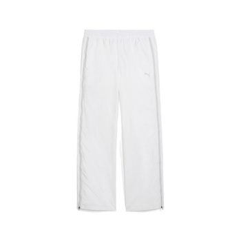 Spodnie dresowe damskie Puma DARE TO RELAXED WOVEN ZIP-OFF białe 62980802