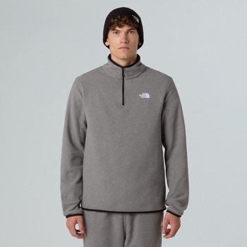 Polar męski The North Face GLACIER FLEECE 1/4 ZIP szary NF0A8D0QCQI