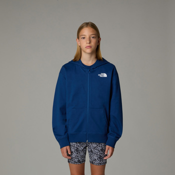 Bluza z kapturem dziewczęca The North Face LIGHT niebieska NF0A89HGD1R