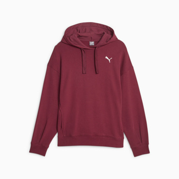 Bluza z kapturem damska Puma HER TR bordowa 67657322
