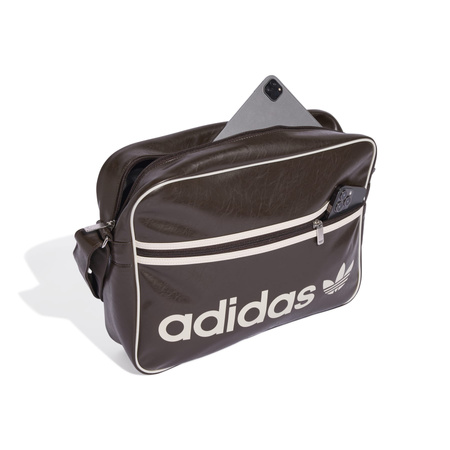 Torba listonoszka unisex adidas AIRLINER OG brązowa JZ5032
