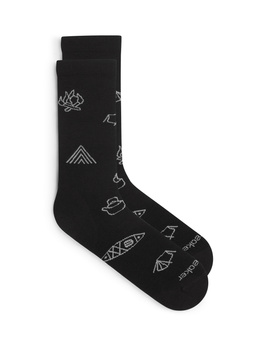 Skarpety męskie Icebreaker LIFESTYLE ULTRALIGHT CREW czarne IB0A574E0IZ