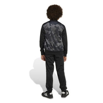 Komplet dresów dziecięcy adidas SEASONAL ESSENTIAL CAMO czarny JN2221