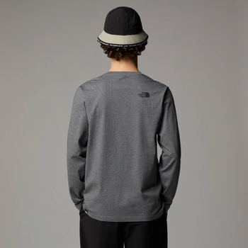 Longsleeve męski The North Face SIMPLE DOME szary NF0A87QNDYY