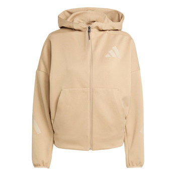 Bluza z kapturem damska adidas Z.N.E. beżowa JY5970