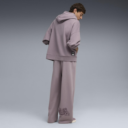 Spodnie dresowe męskie Puma X RIPNDIP OVERSIZED WIDE fioletowe 63241664
