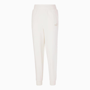 Spodnie dresowe damskie Puma ESS+ EMBROIDERY FL ecru 67000799