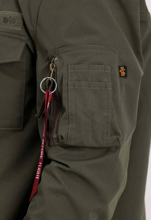 Koszula męska Alpha Industries OVERSHIRT zielona 108123-142