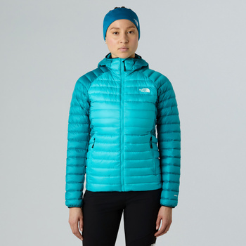 Kurtka puchowa z kapturem damska The North Face BETTAFORCA LT DOWN niebieska NF0A8E0J5A2