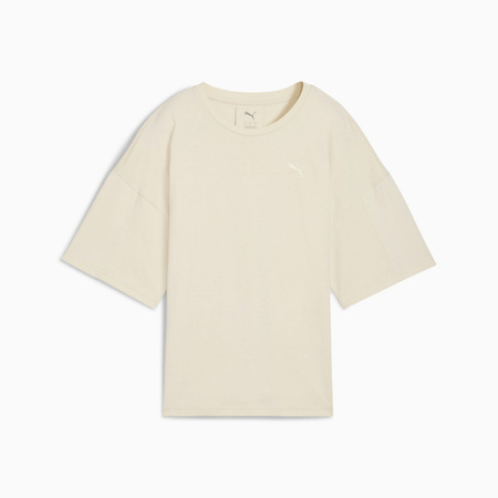 Koszulka damska Puma HER OVERSIZED beżowa 68814887