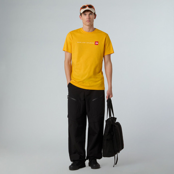 Koszulka męska The North Face S/S NEVER STOP EXPLORING żółta NF0A87NS56P