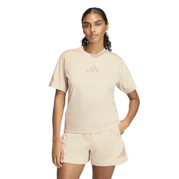 Koszulka damska adidas Z.N.E. beżowa KC7717