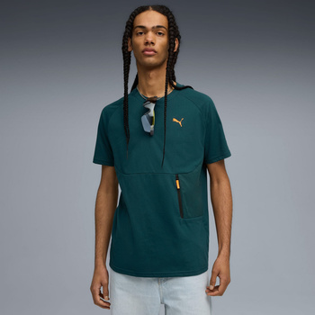 Koszulka męska Puma PUMATECH POCKET zielona 62967375