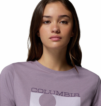Koszulka damska Columbia ROLLING BEND fioletowa 2120021555