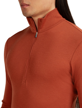 Longsleeve termiczny męski Icebreaker 175 EVERYDAY HALF ZIP pomarańczowy IBB044840BA
