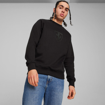 Bluza męska Puma FERRARI RACE BIG SHIELD CREW czarna 62380201